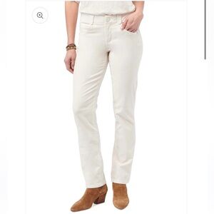 Democracy Ab Solution Ultra Soft Corduroy Slim Jeans in Blanched Almond Sz 14